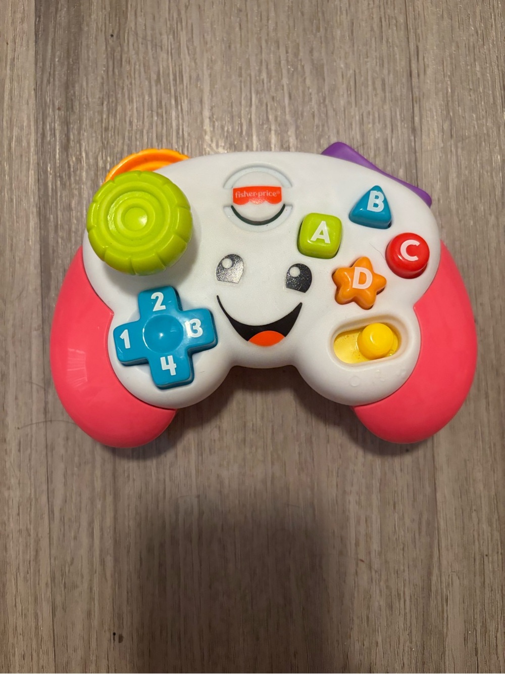 Fisher-Price White and Pink Educational Game Controller Toy